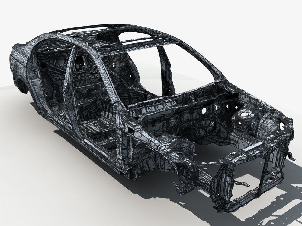 Car Frame 03 3D model_14