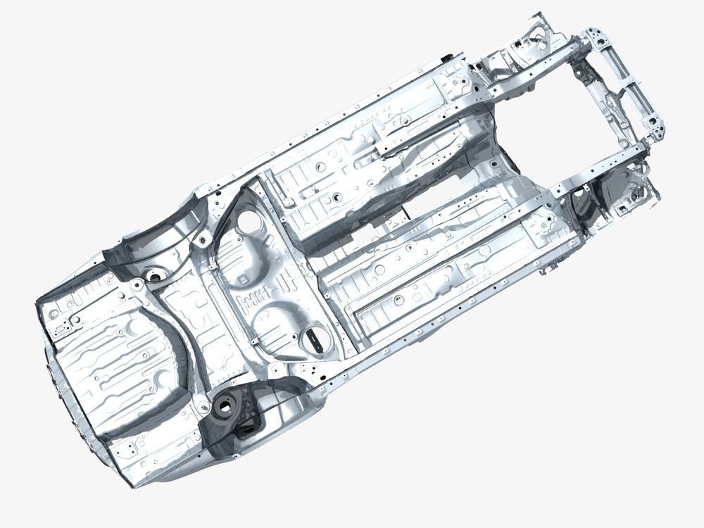 Car Frame 03 3D model_7