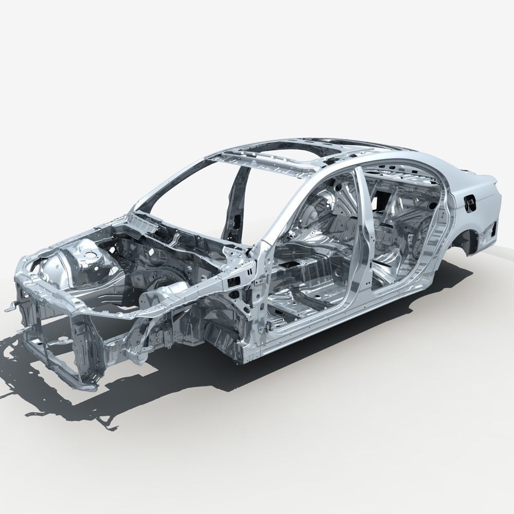 Car Frame 03 3D model_9