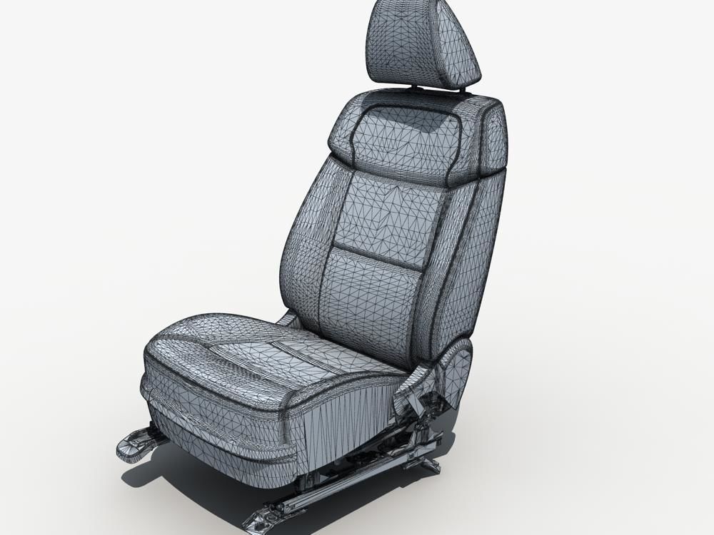 Car Seat Structure 3D model_10