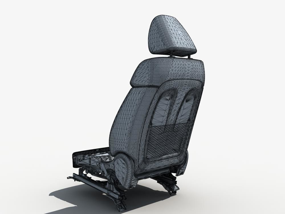 Car Seat Structure 3D model_12