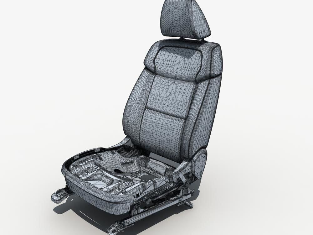 Car Seat Structure 3D model_11