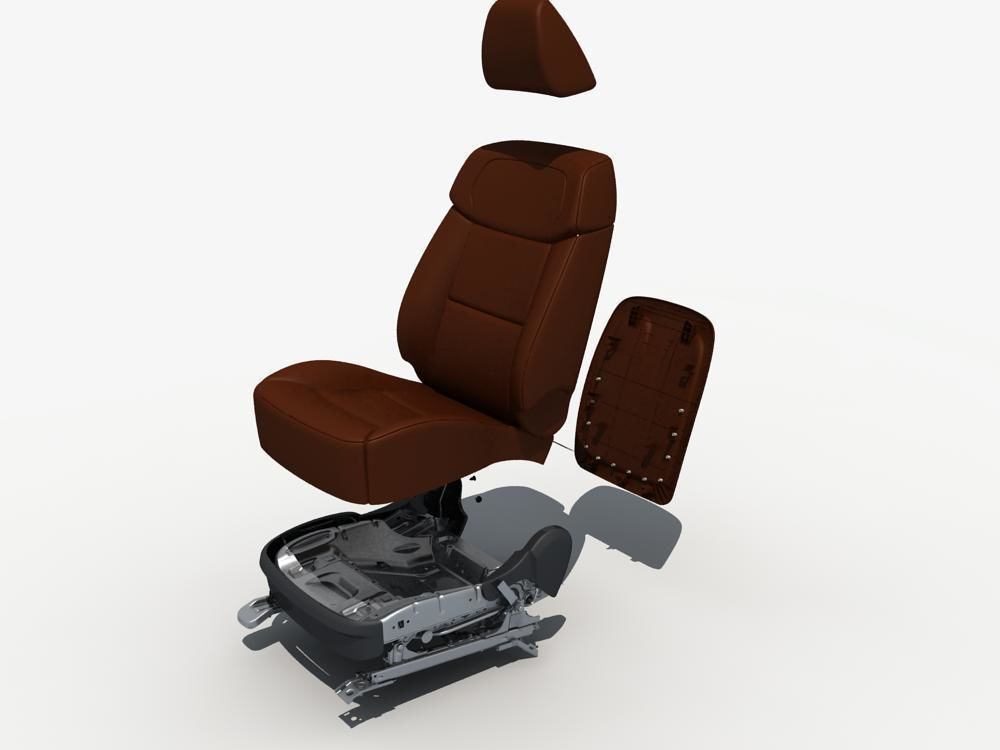 Car Seat Structure 3D model_6