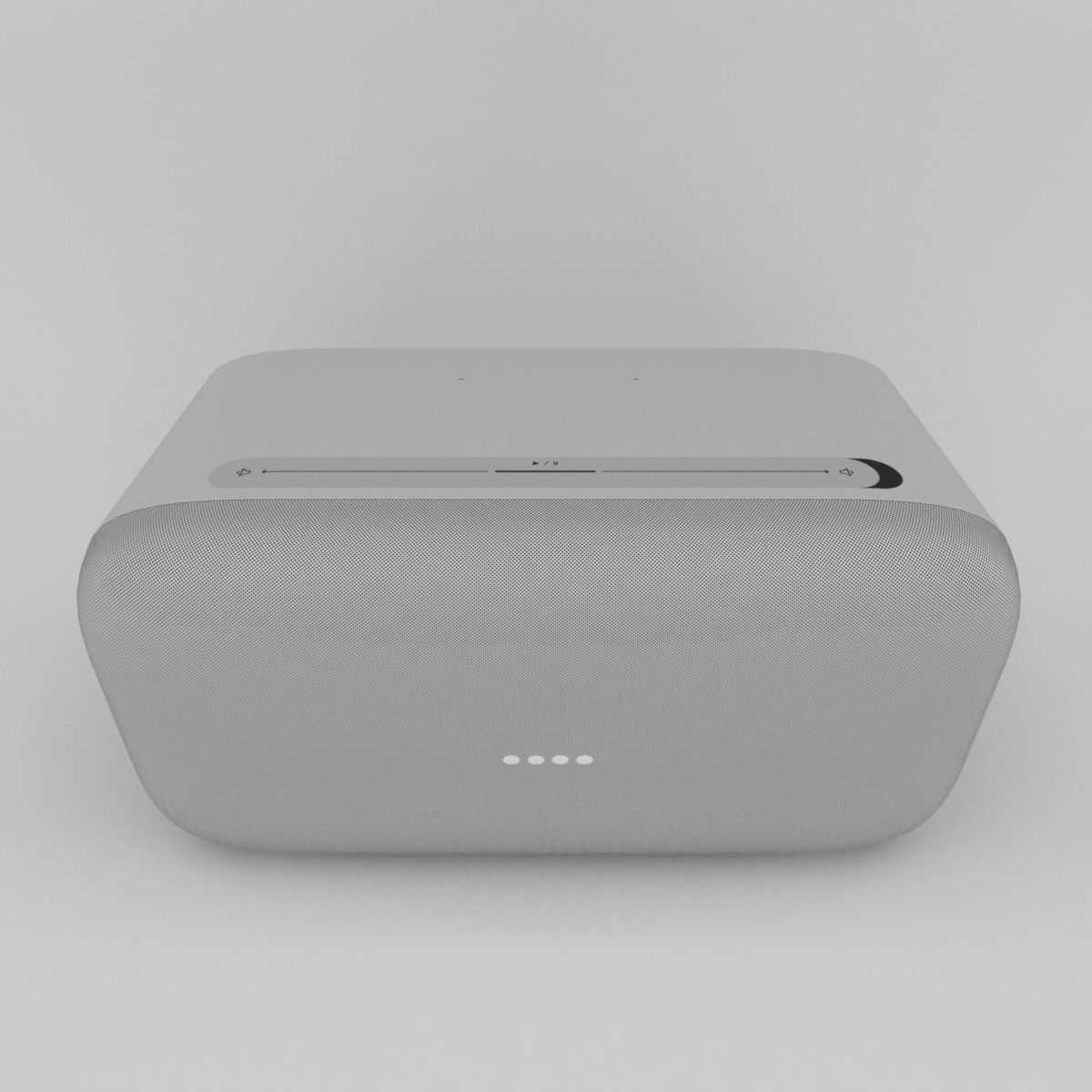 Google Home Max Chalk 3D model_7