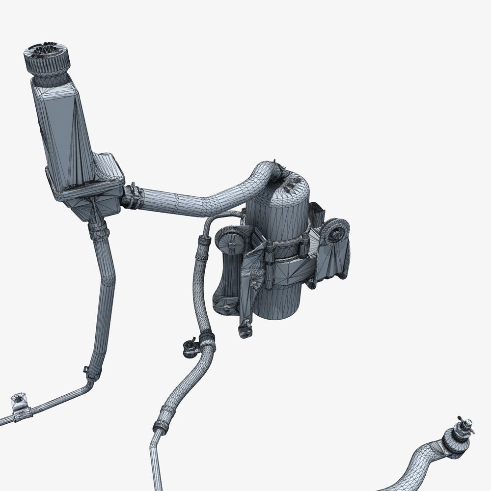 Car Steering System 3D model_8