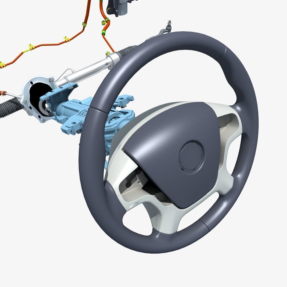 Car Steering System 3D model_5