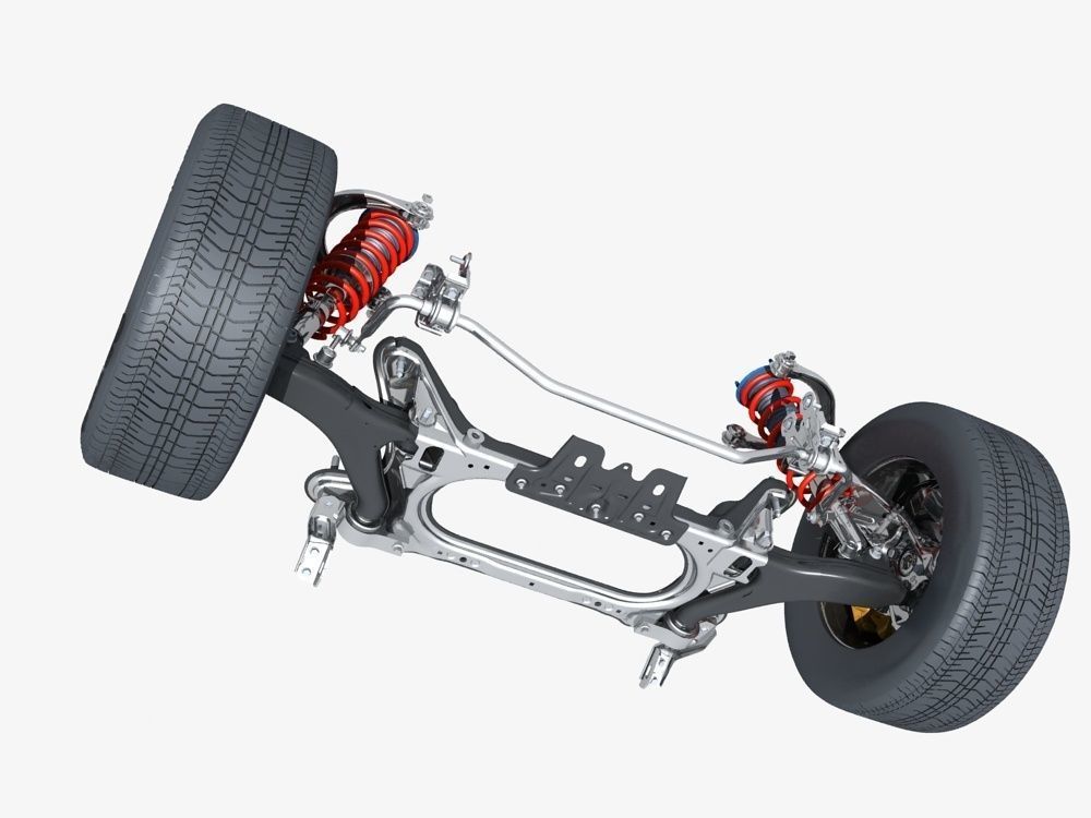 Car Suspension 01 3D model_7