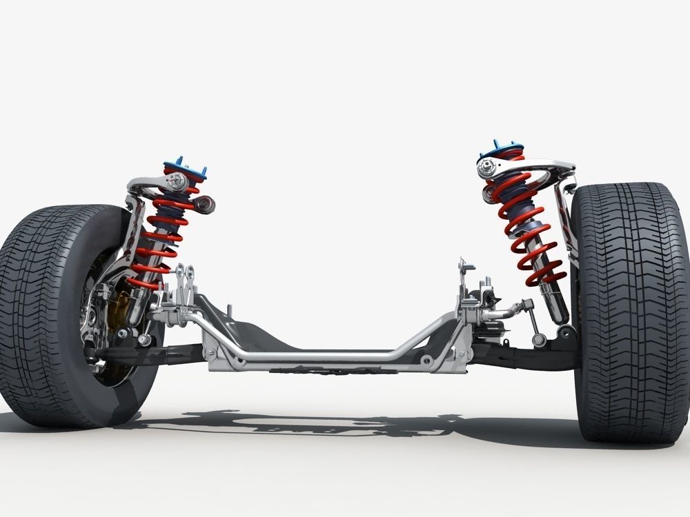 Car Suspension 01 3D model_6