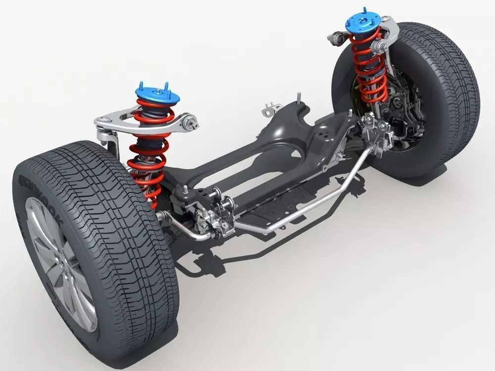 Car Suspension 01 3D model_0