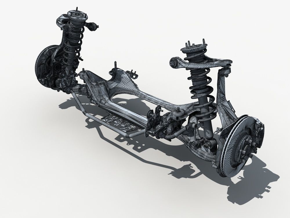 Car Suspension 01 3D model_12