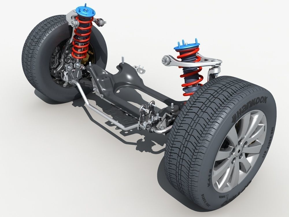 Car Suspension 01 3D model_1