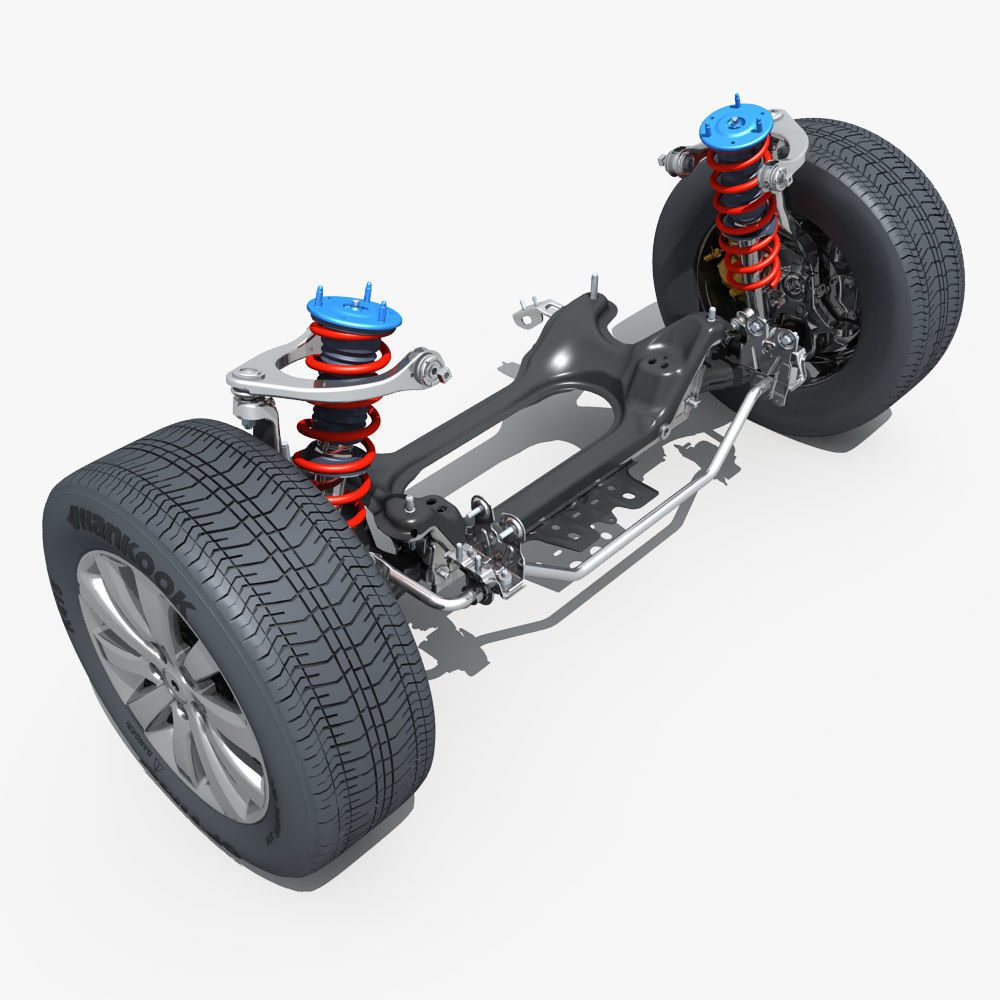 Car Suspension 01 3D model_9