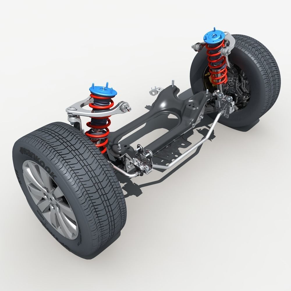 Car Suspension 01 3D model_10