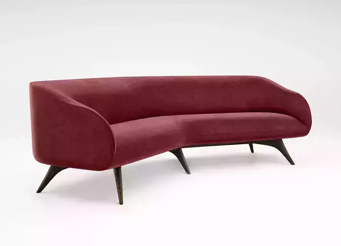 Vladimir Kagan Fifth Avenue Angled sofa