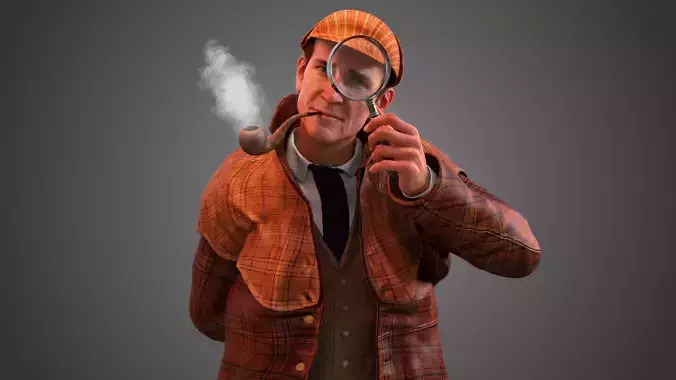 Sherlock Holmes 3D model