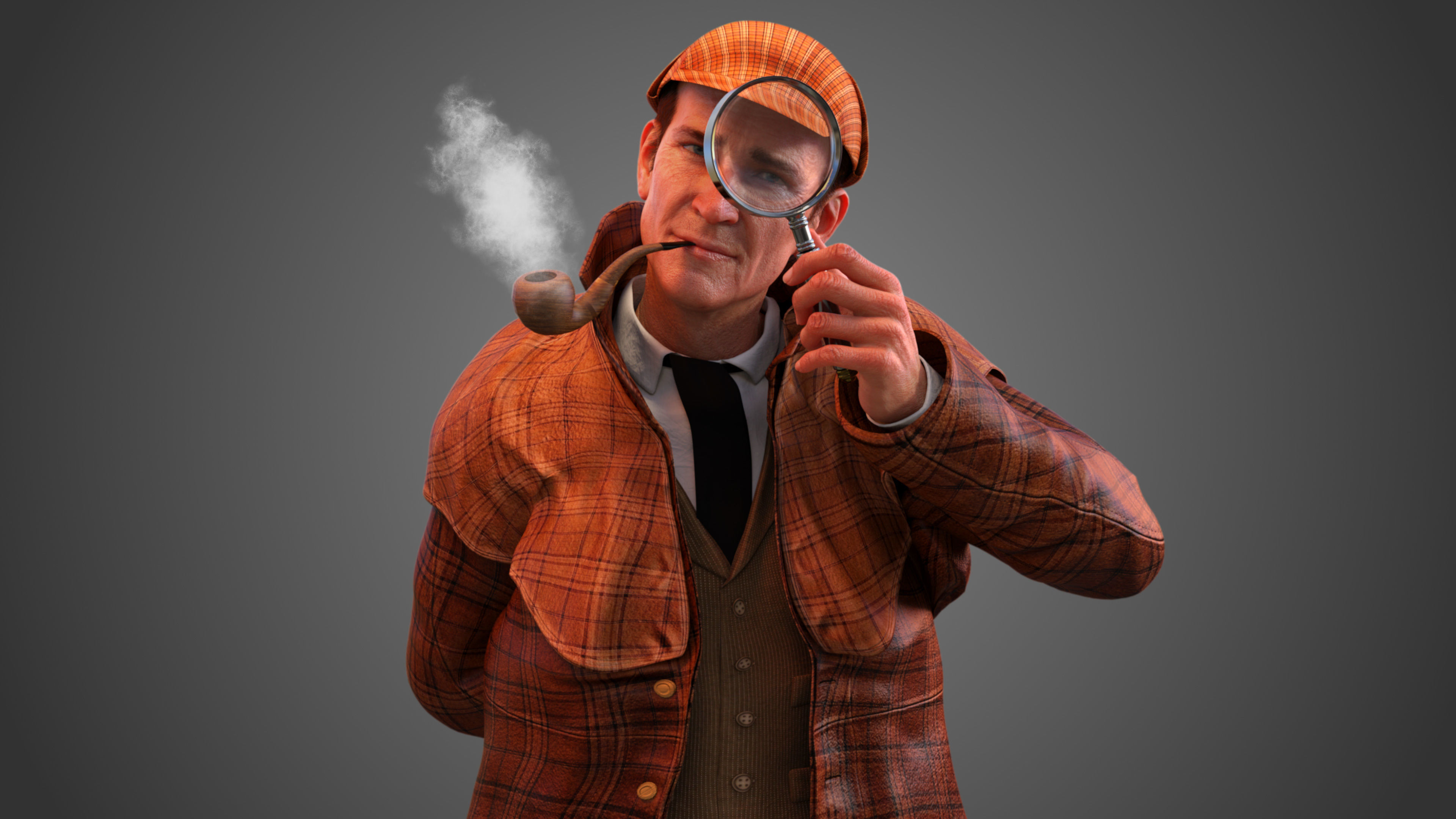 Sherlock 3d Computer Model Sherlock Holmes 3D model animated rigged | CGTrader