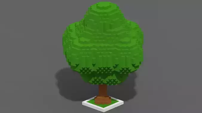 Tree Voxel - 7 Low-poly 3D model Tree Voxel - 7 Low-poly 3D model