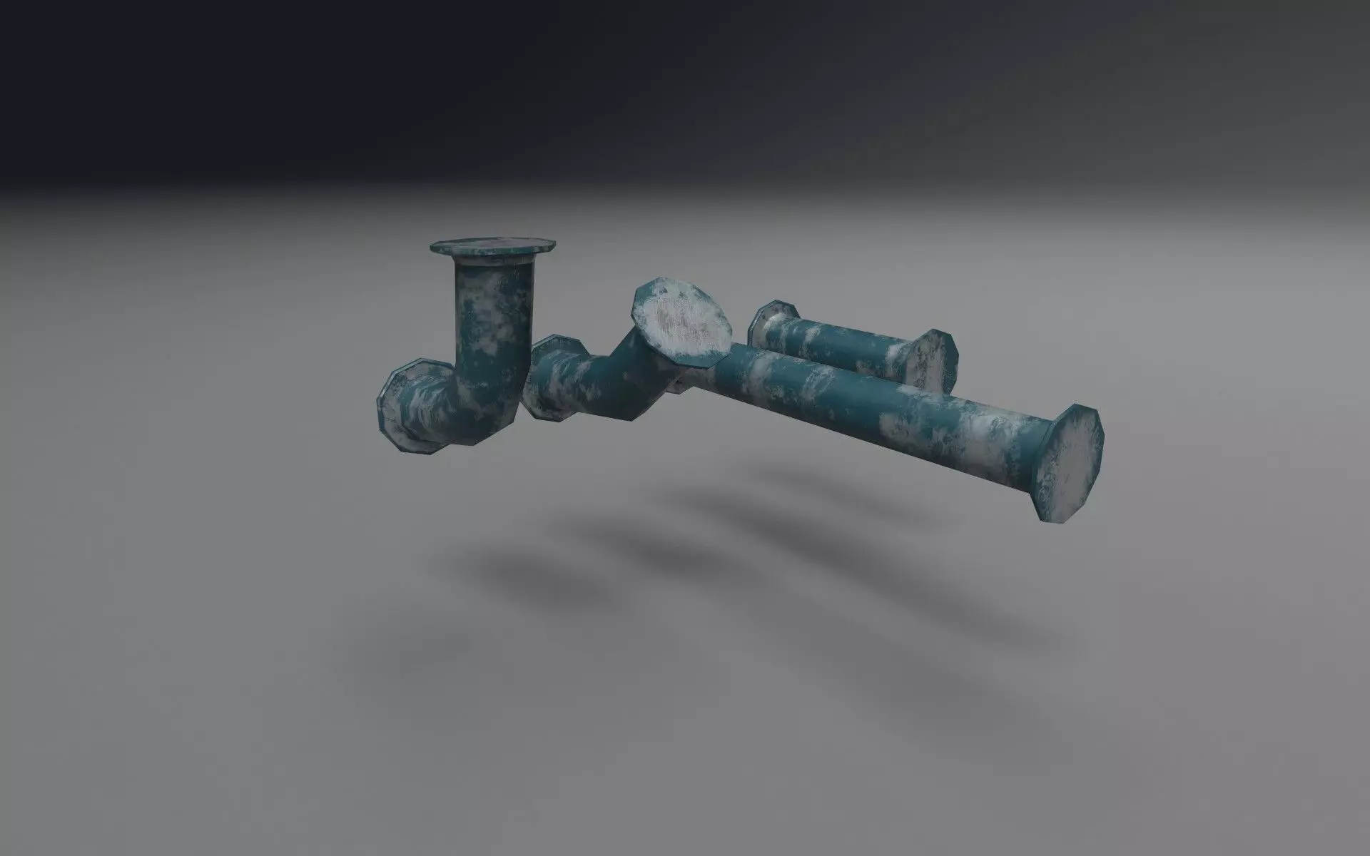 Pipe Set - Waterpipes - Construction Pipes Low-poly 3D model_0