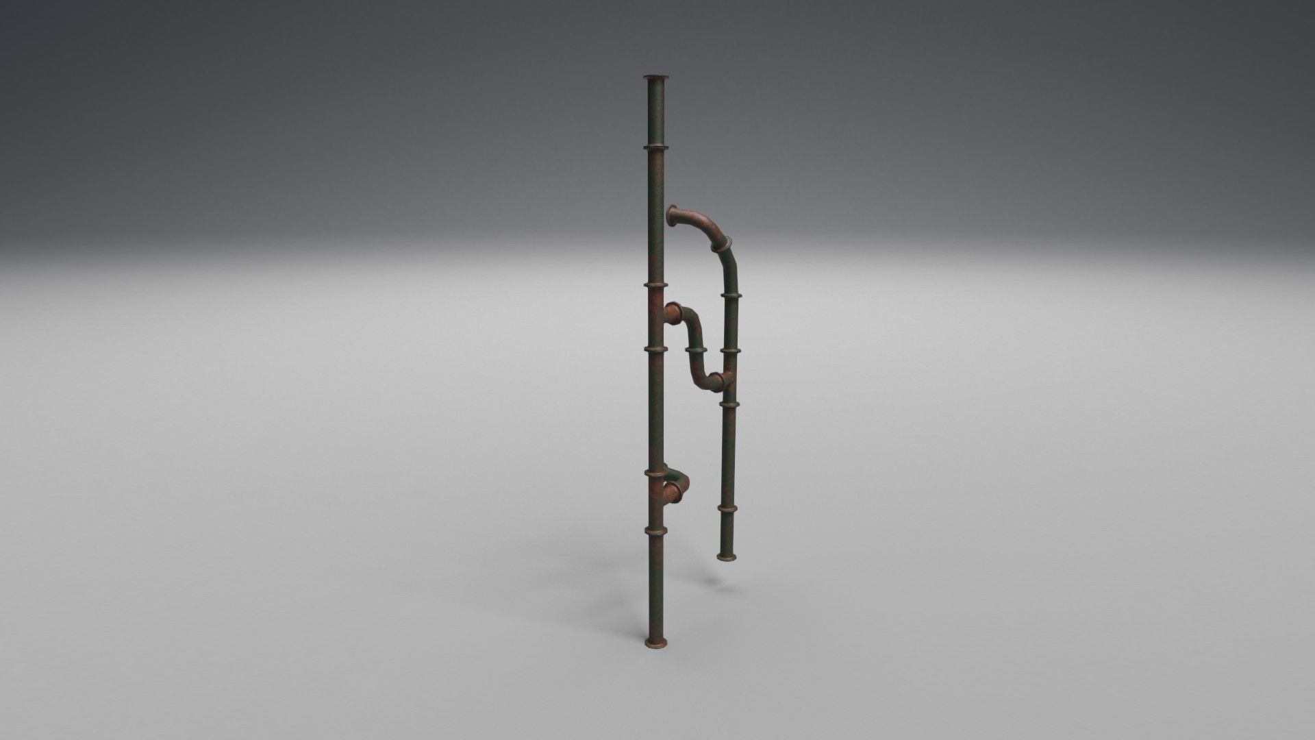 Pipe Set - Waterpipes - Construction Pipes Low-poly 3D model_2