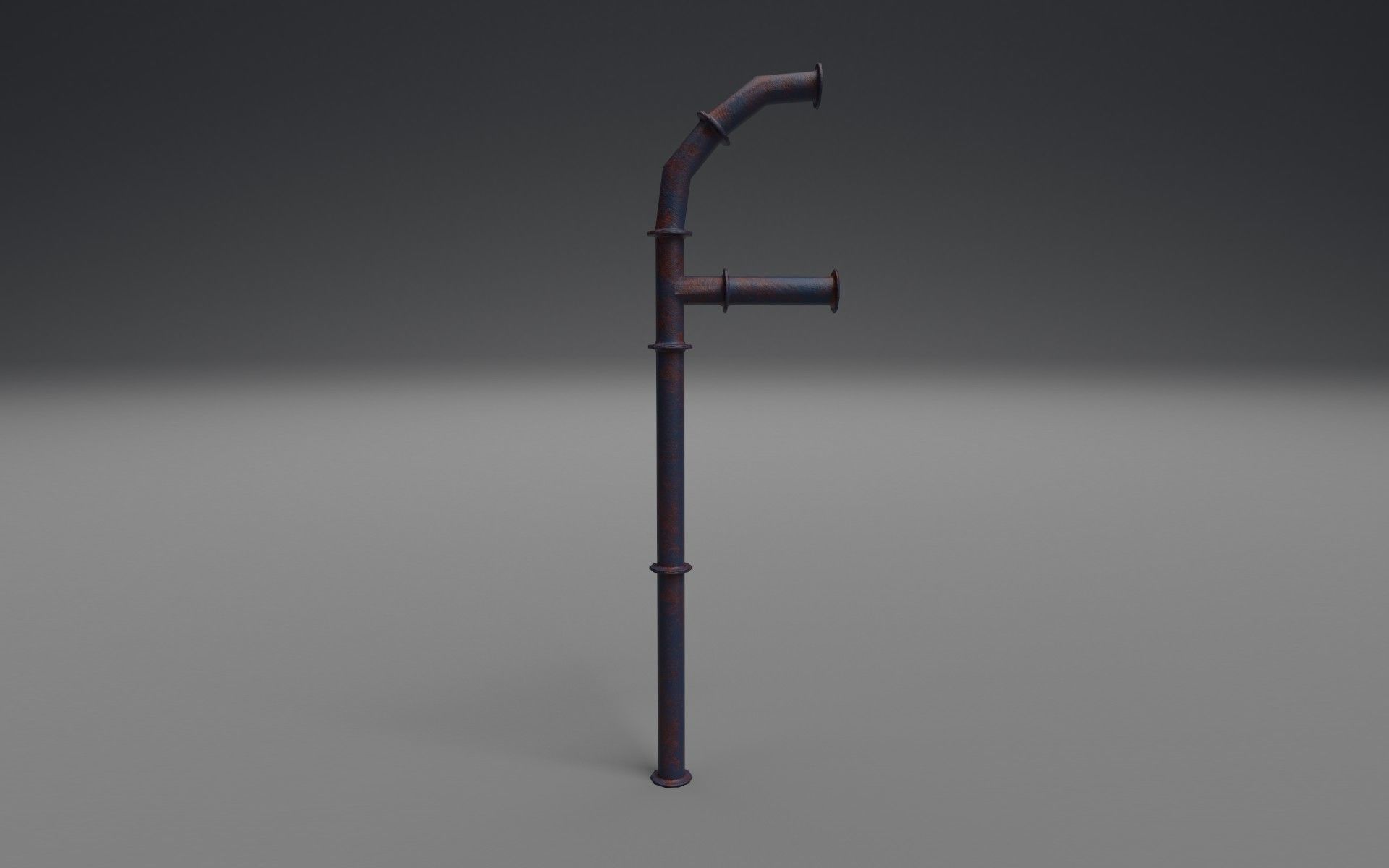 Pipe Set - Waterpipes - Construction Pipes Low-poly 3D model_4