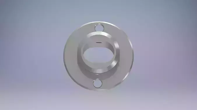 Flange metal plate with holes 3D model