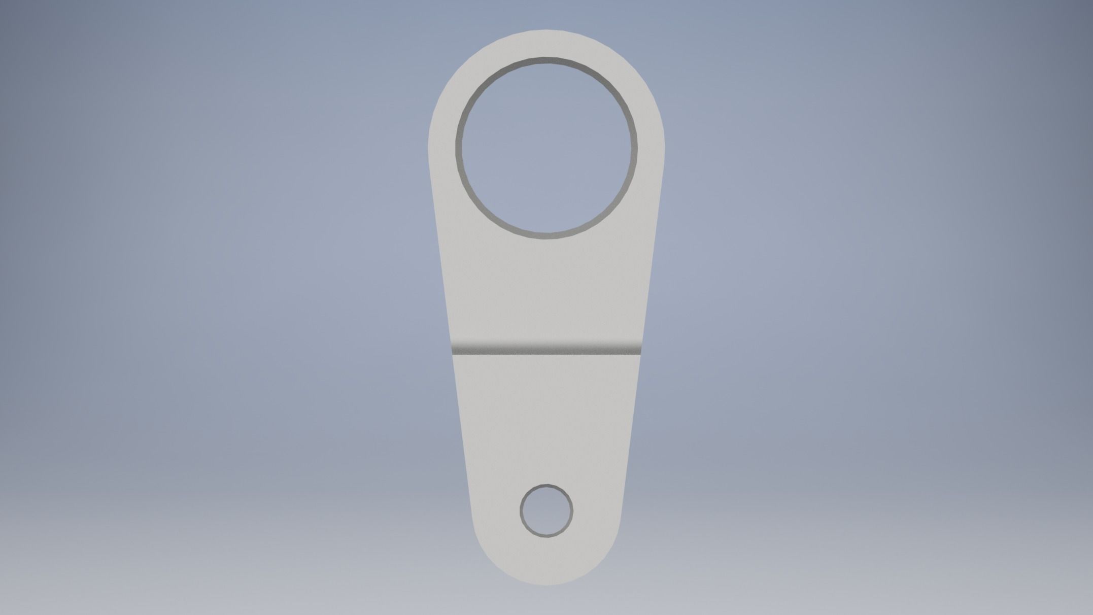 Hinge metal hook 3D model_2