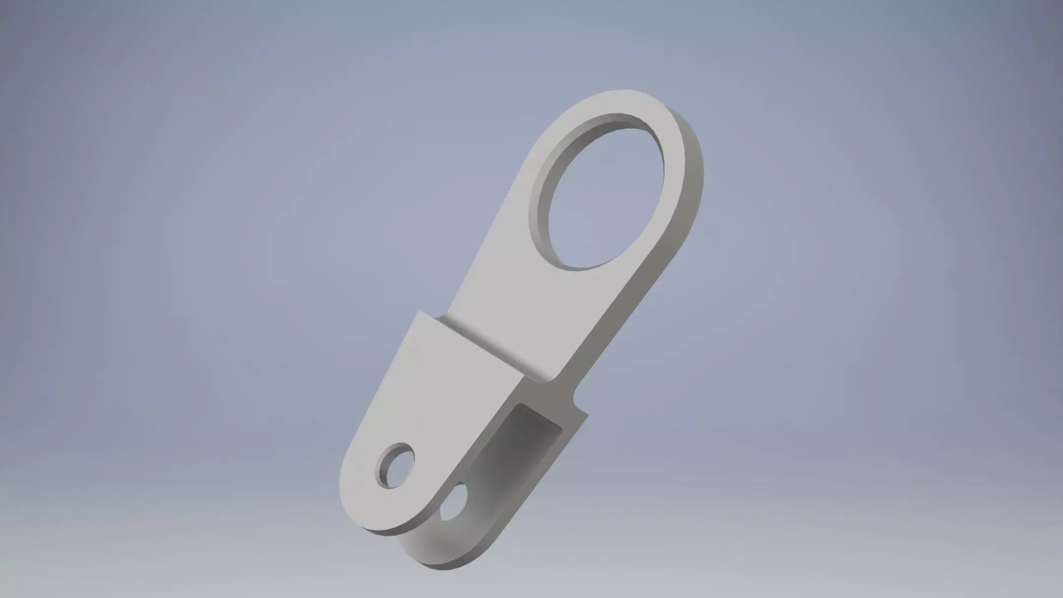 Hinge metal hook 3D model_0