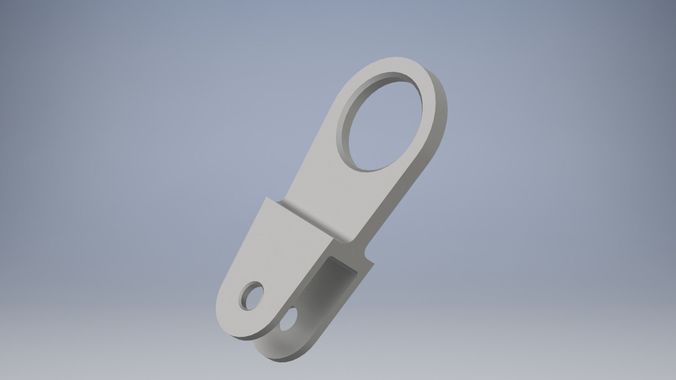 Hinge metal hook 3D model