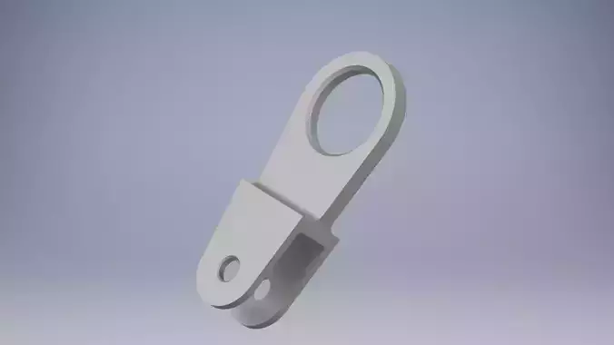 Hinge metal hook 3D model