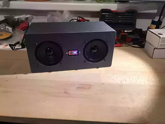 DIY stereo speaker 3D print model