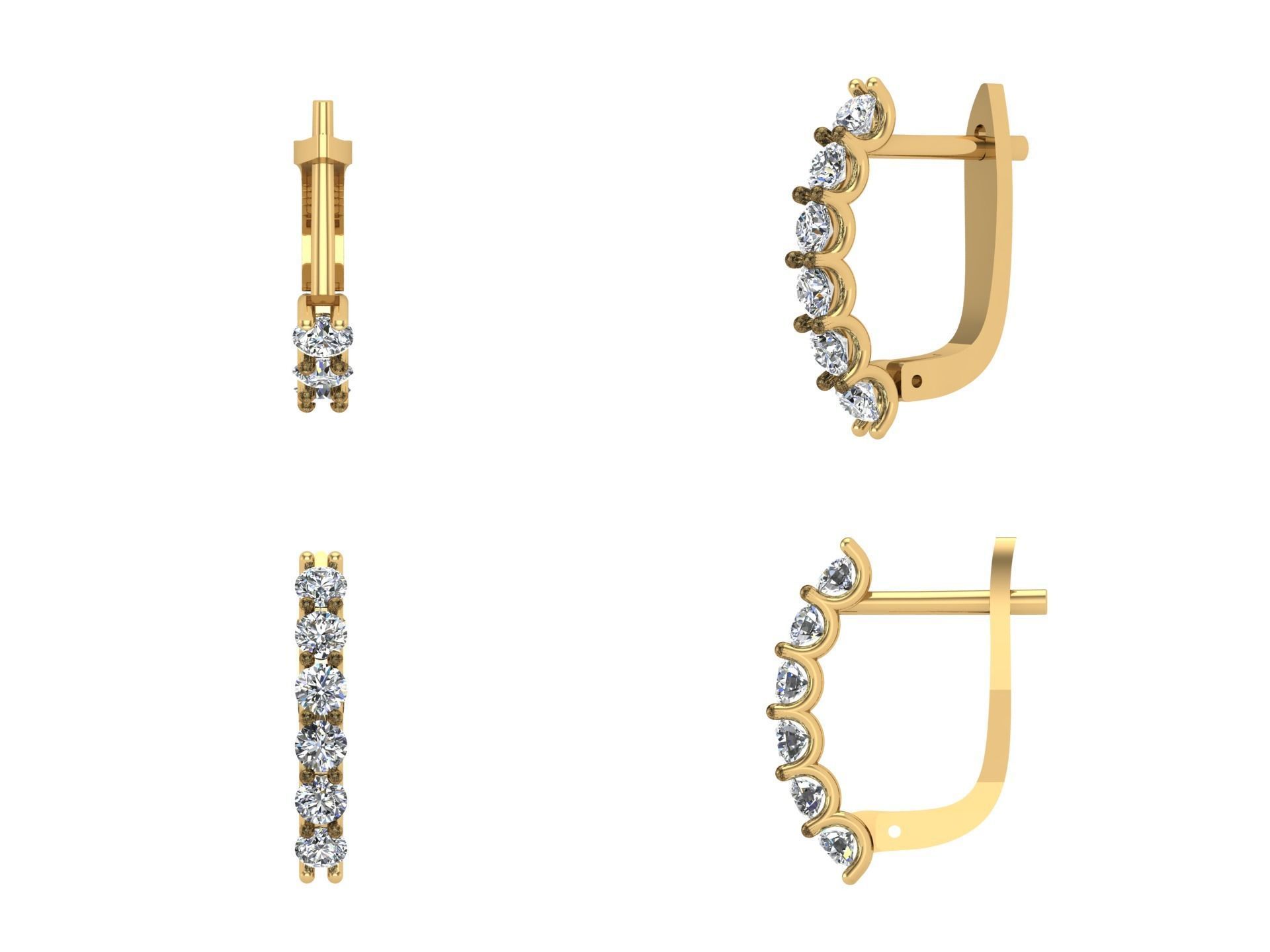 Earrings n 68 3D print model_4