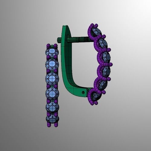 Earrings n 68 3D print model_2