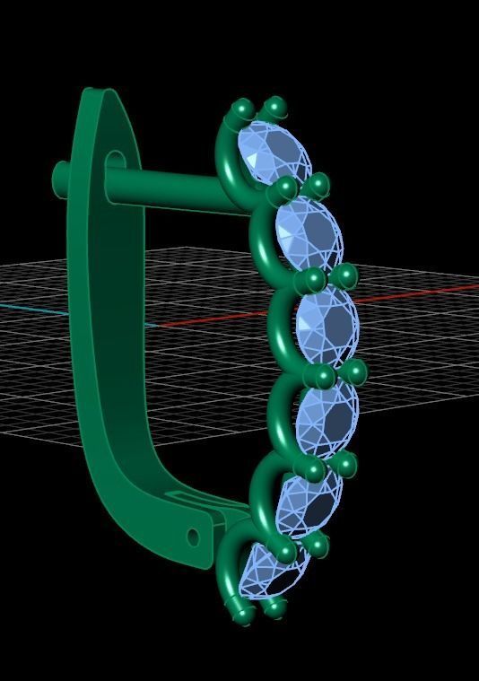 Earrings n 68 3D print model_10