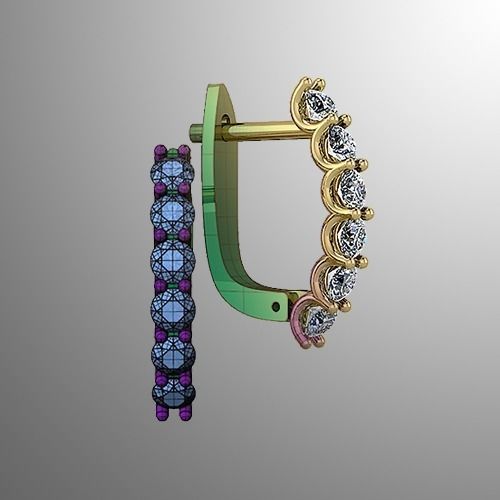 Earrings n 68 3D print model_1