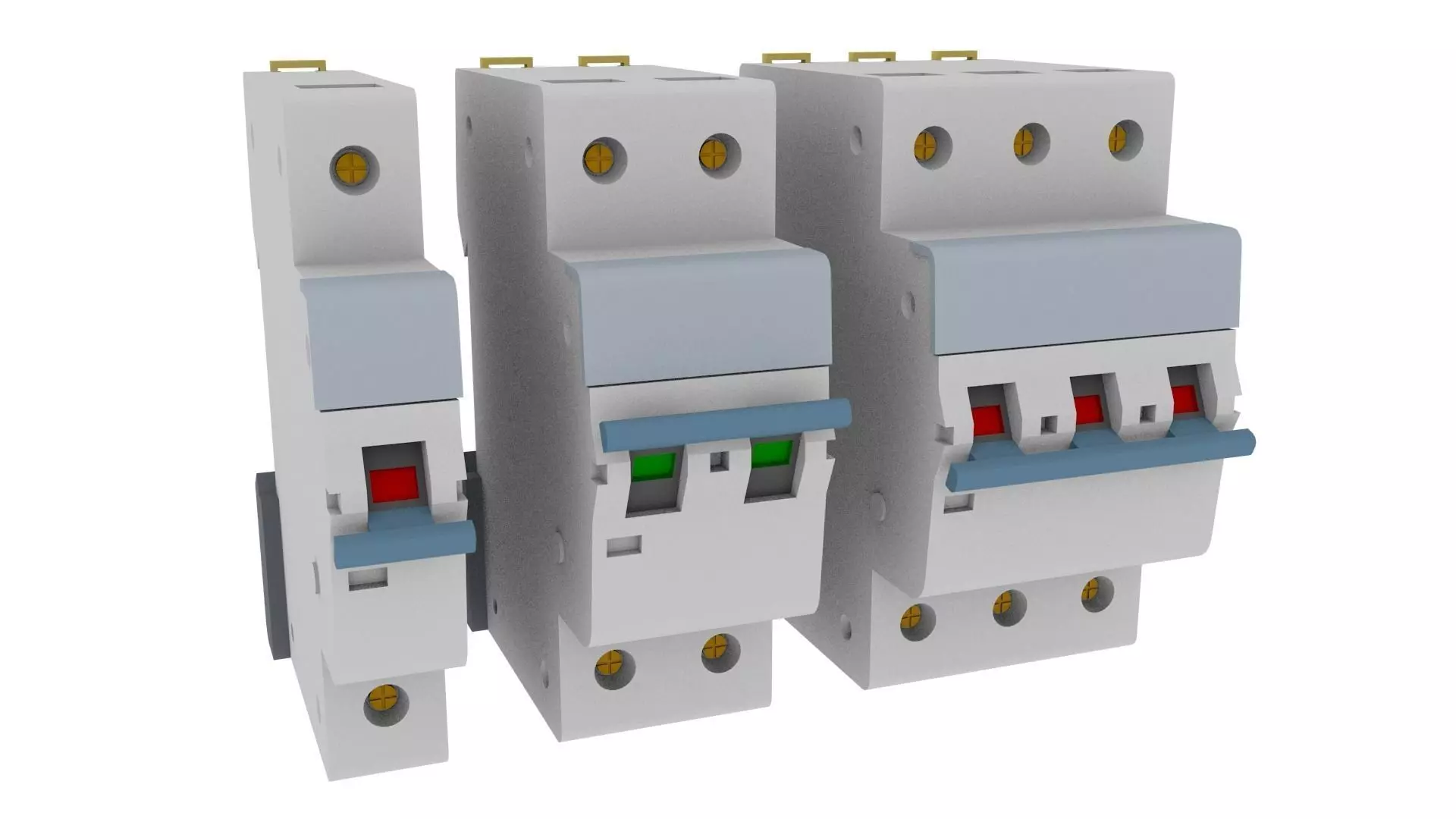 circuit breaker 3D model