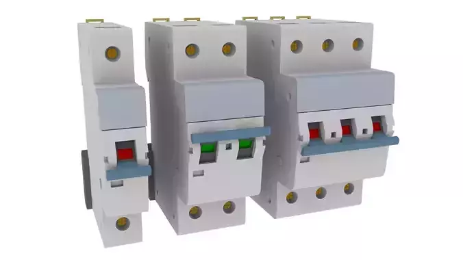 circuit breaker 3D model