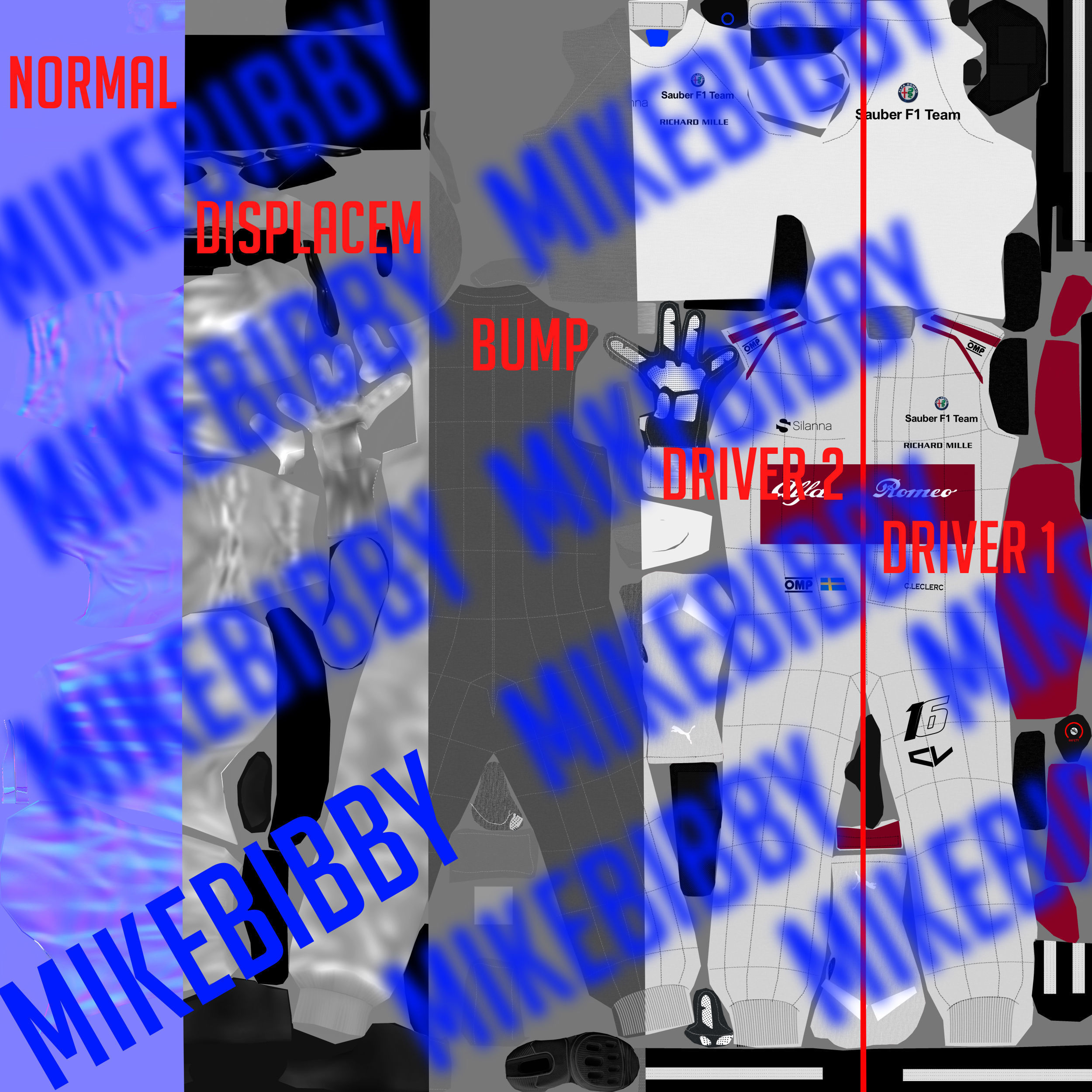 Alfa Romeo Sauber C37 Low-poly 3D model_11