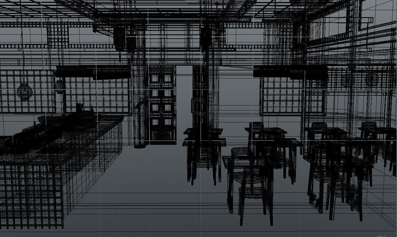 Sushi bar 3D model_3