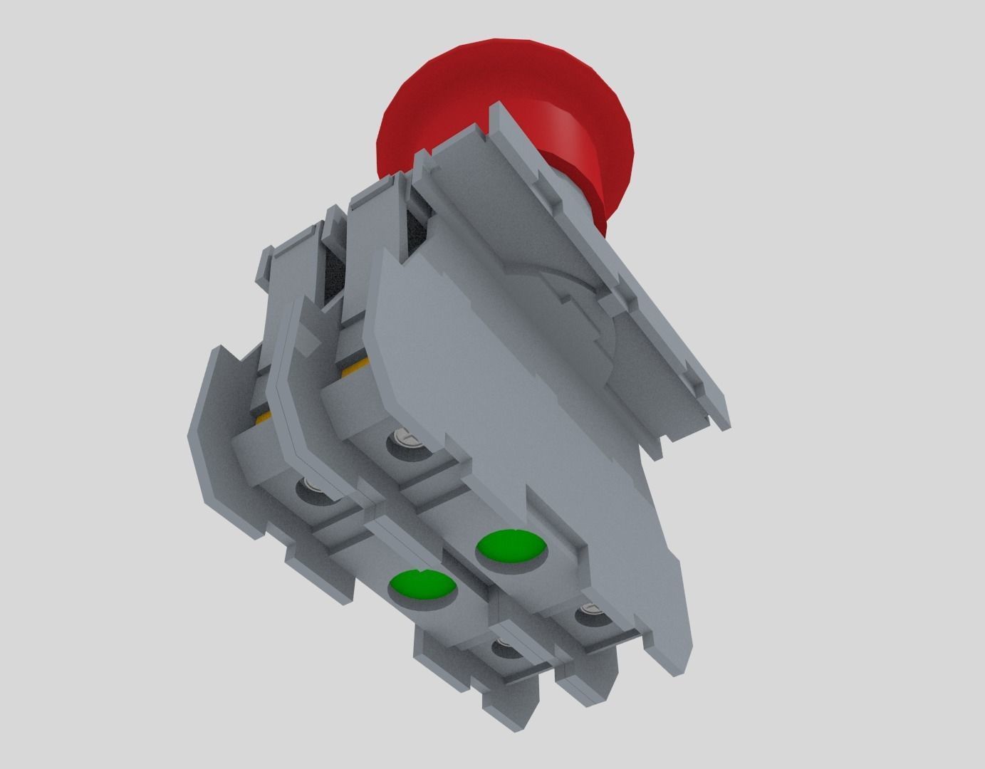 Push buttons 3D model_8