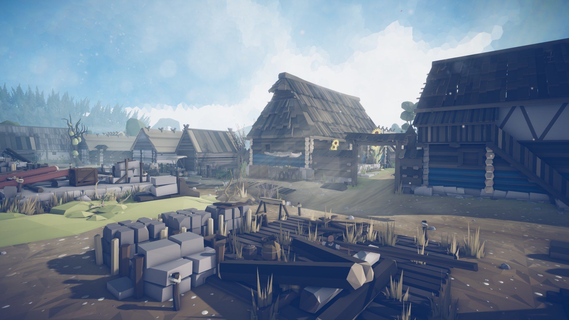 Slavic Medieval Village Town Interior and Exterior Pack  Low-poly 3D model_88