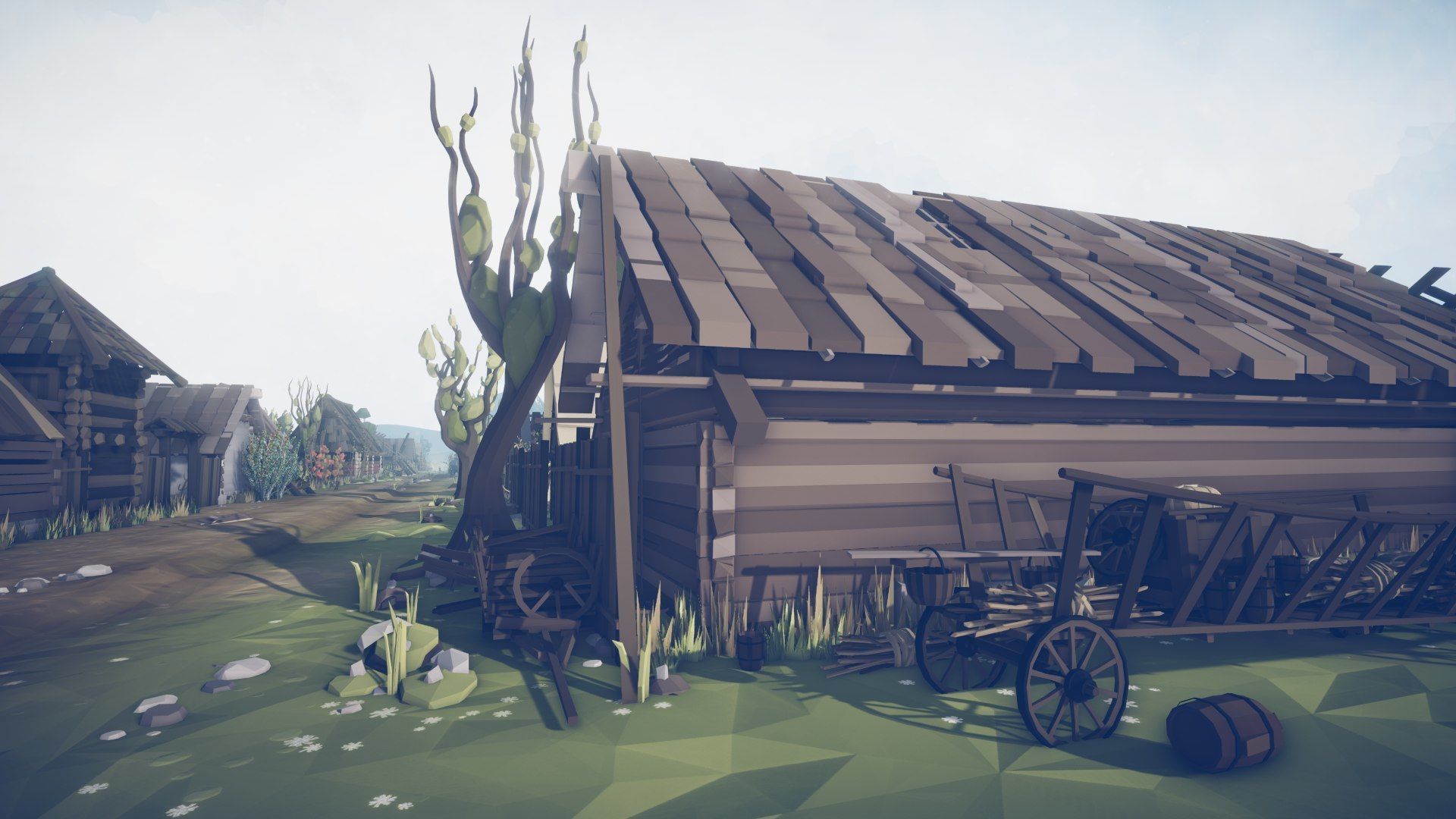 Slavic Medieval Village Town Interior and Exterior Pack  Low-poly 3D model_91