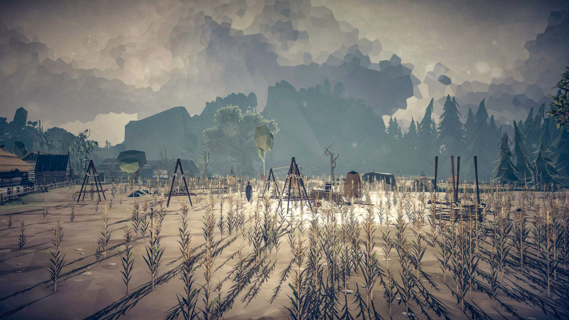 Slavic Medieval Village Town Interior and Exterior Pack  Low-poly 3D model_119