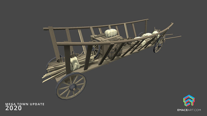Slavic Medieval Village Town Interior and Exterior Pack  Low-poly 3D model 5