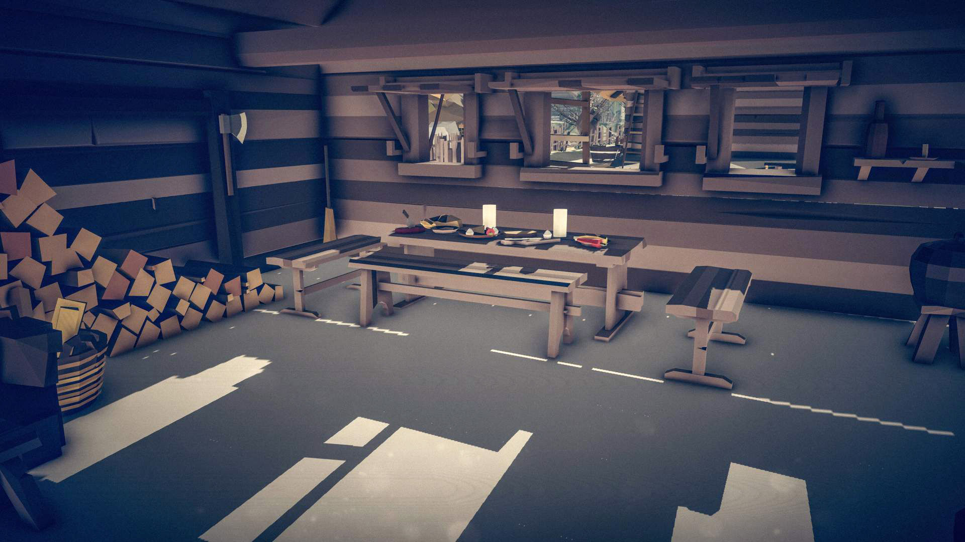 Slavic Medieval Village Town Interior and Exterior Pack  Low-poly 3D model_102