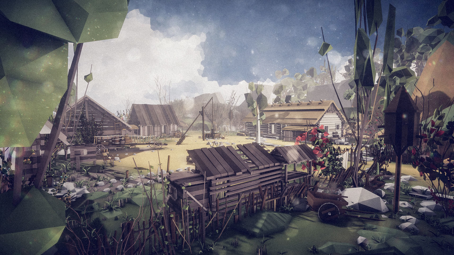 Slavic Medieval Village Town Interior and Exterior Pack  Low-poly 3D model_100