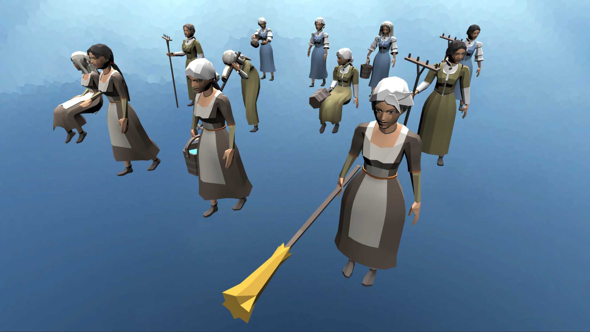 Slavic Medieval Village Town Interior and Exterior Pack  Low-poly 3D model_133