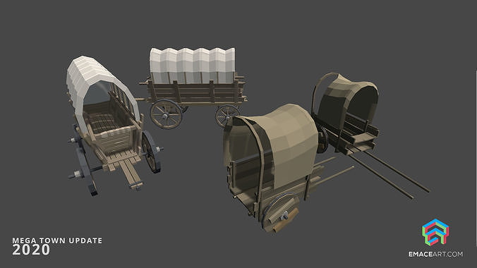 Slavic Medieval Village Town Interior and Exterior Pack  Low-poly 3D model 6