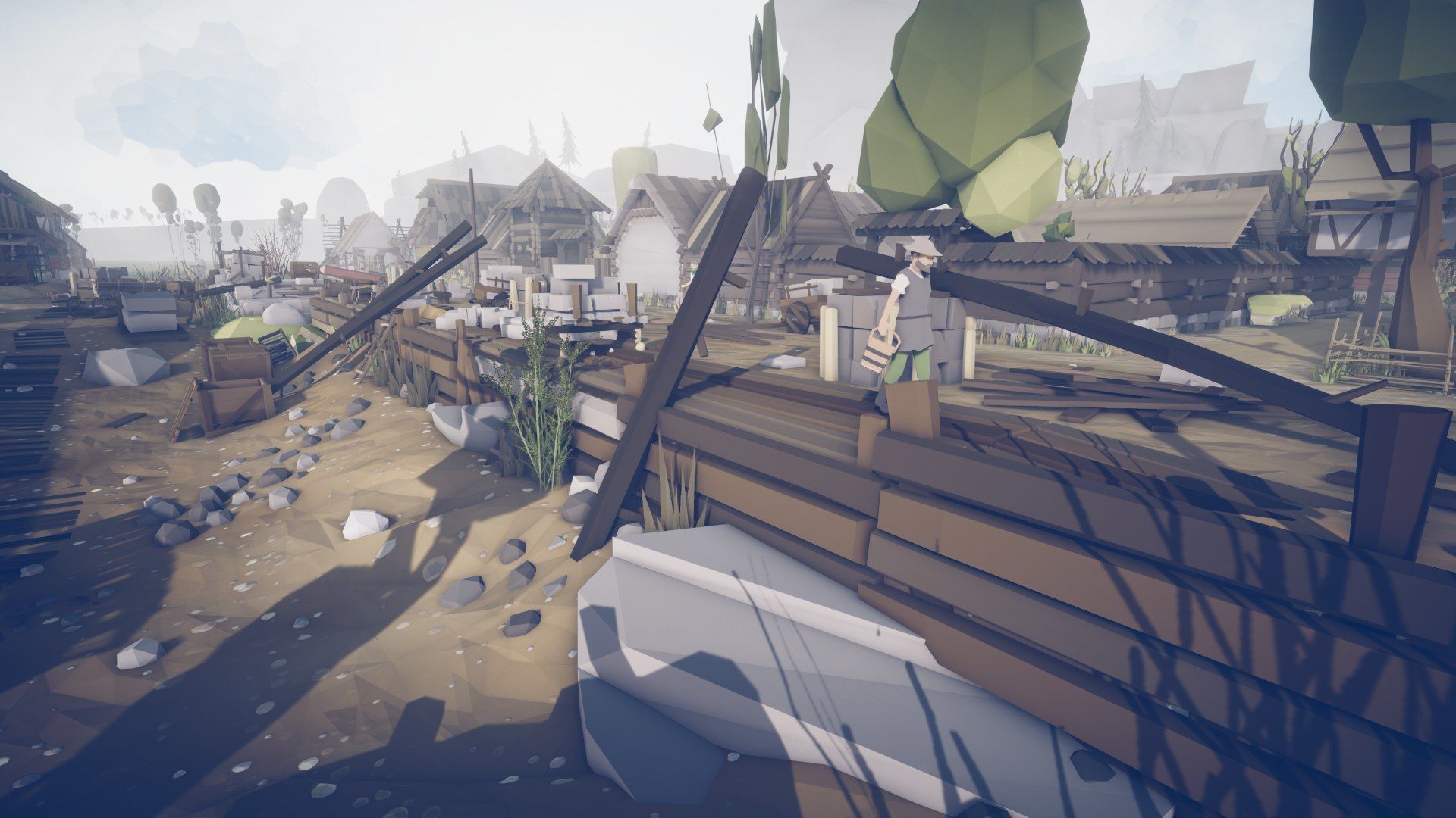 Slavic Medieval Village Town Interior and Exterior Pack  Low-poly 3D model_72