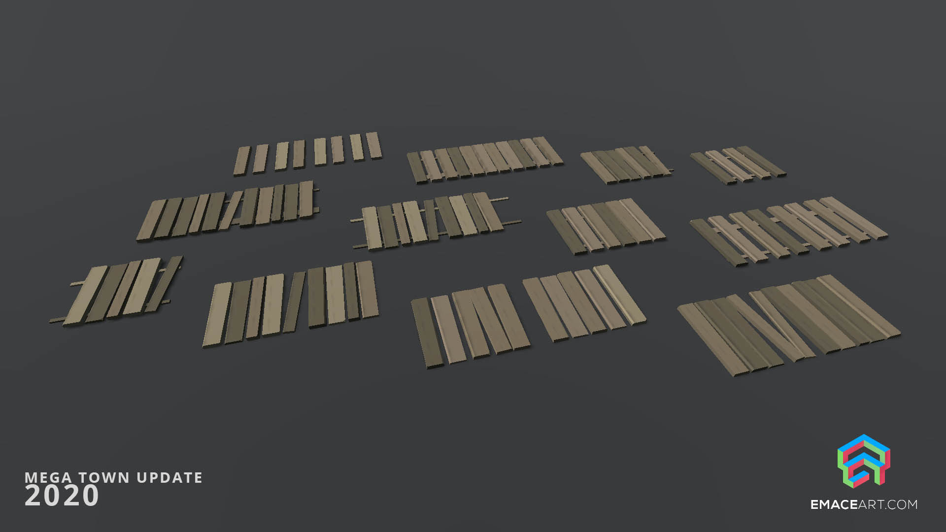 Slavic Medieval Village Town Interior and Exterior Pack  Low-poly 3D model_17