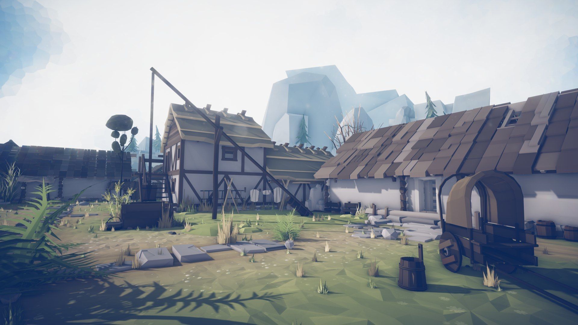 Slavic Medieval Village Town Interior and Exterior Pack  Low-poly 3D model_80